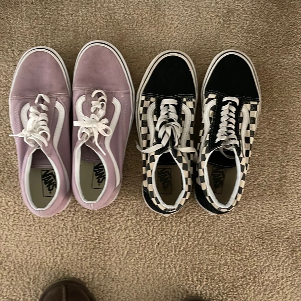 Two pairs of Vans barely worn